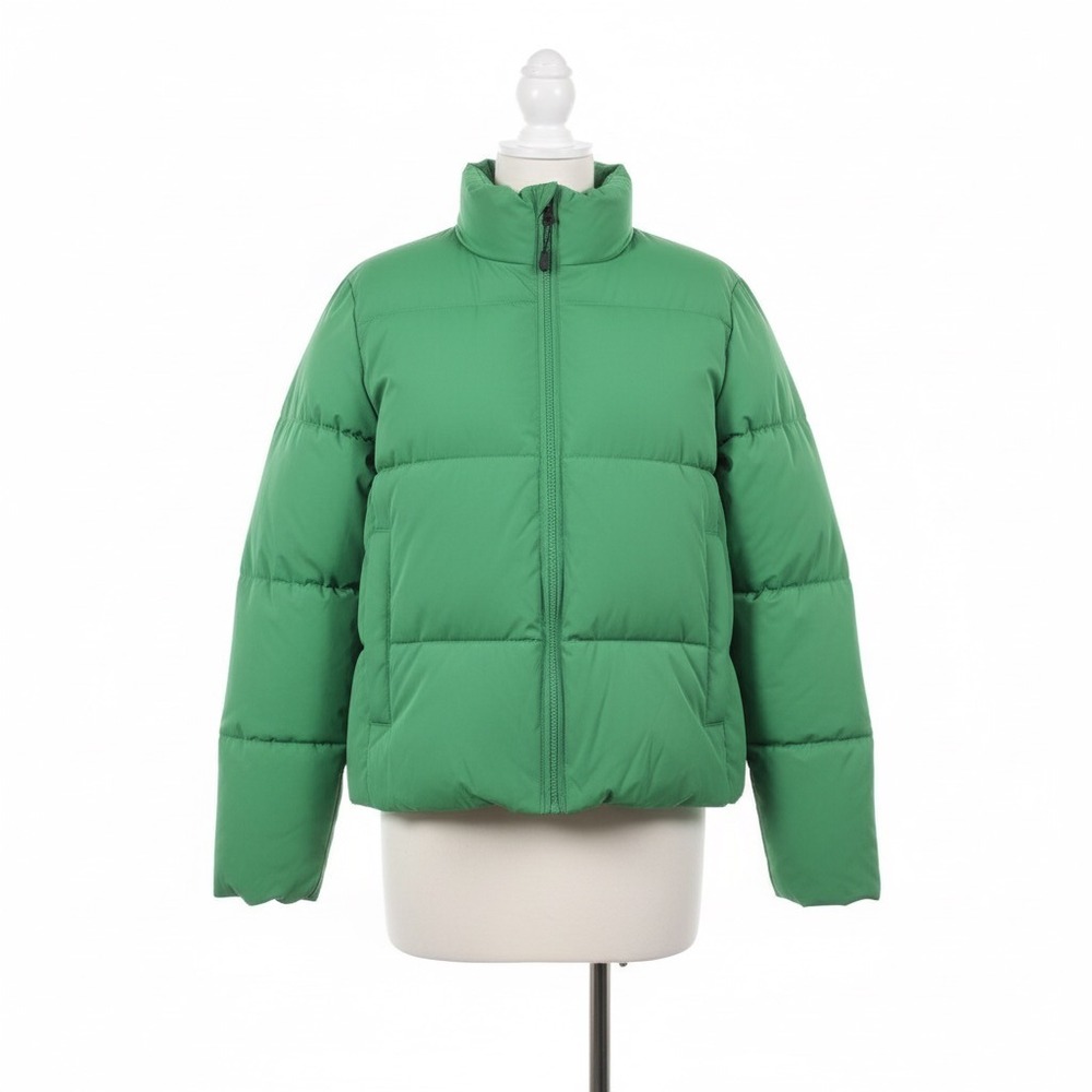 Vibrant Green Puffer Jacket Amazon Essentials S Warm Quilted‎ Puffy Coat Winter